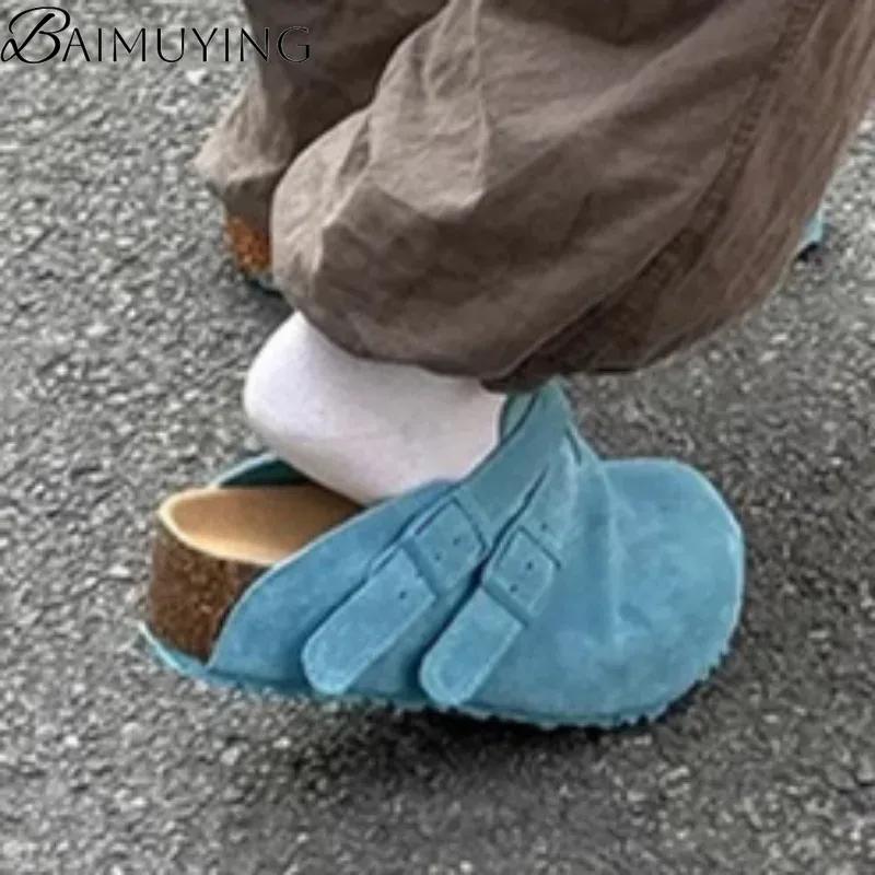 Fashion Platform Slippers Women Mules Shoes Flats Sandals Summer 2025 Trend Casual Walking Sport Shoes Comfort Woman Slingback Sneakers