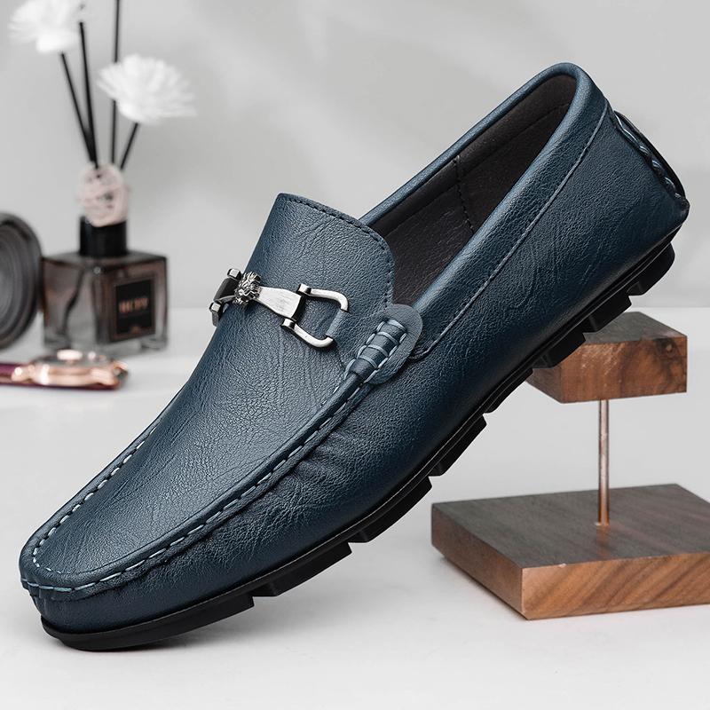 Leisure Walk Slip on Falts Male Walking Shoes Handmade Comfy Mens Loafers Fashion Casual Shoes New Man Driving Flats Moccasins