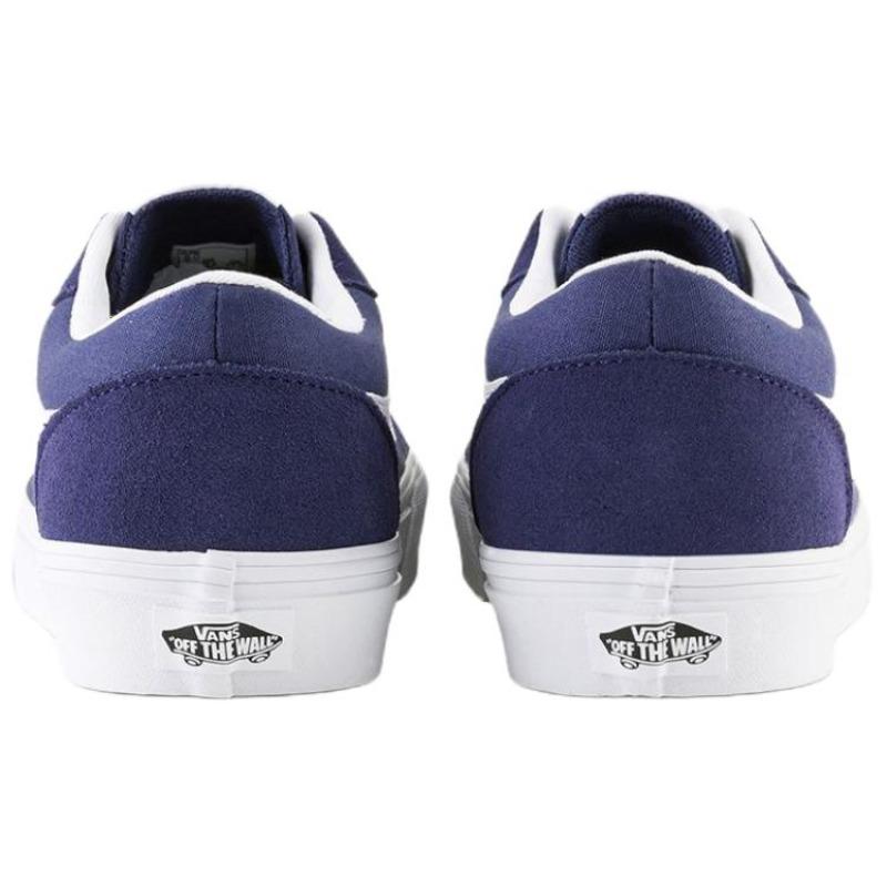 Vans Vero LS Fabric Split Leather Classic Summer Retro Low Top Skate Shoes Men Dark Blue VN000Y7HEMT