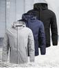 Giacca con Cappuccio da Uomo Taglie Forti Stile Coreano - Colore Unito, Manica Lunga, Collo a Revers, Nuovo Capospalla Primaverile