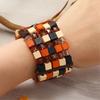 Elegantes Armband aus Holz- und Acrylperlen Elastisches Bequemes Armband Handgefertigtes Schmuckzubehör Geschenk für Sie