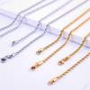 Vintage Twist Rope Link Chain Necklaces 3/5mm Gold Silver Color Stainless Steel Chain For Men Women Hip Hop Fashion Jewelry Gift