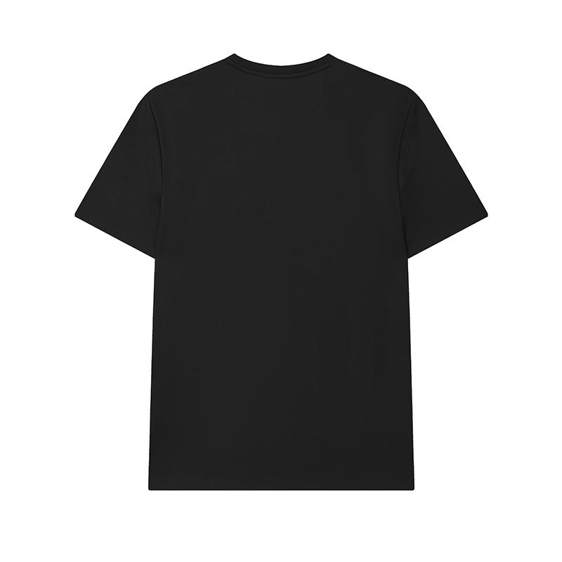 Men's FILA T-Shirts Men's Jet Black-BK Crew Neck Moderate Straight Fit