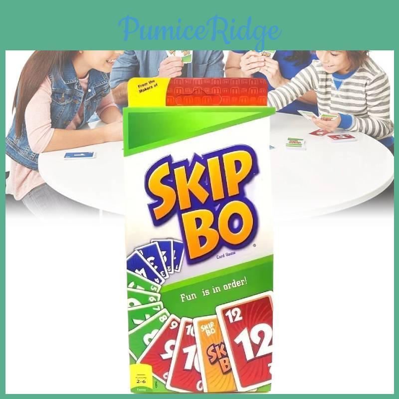 Klasyczne karty do gry Skip Bo Zabawna interaktywna gra dla wszystkich grup wiekowych