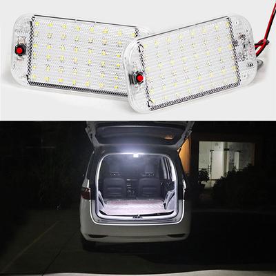 DC12-85V luz led para lâmpadas tronco do carro luzes de telhado interior auto luz leitura teto 10w universal carros caminhões 48 leds