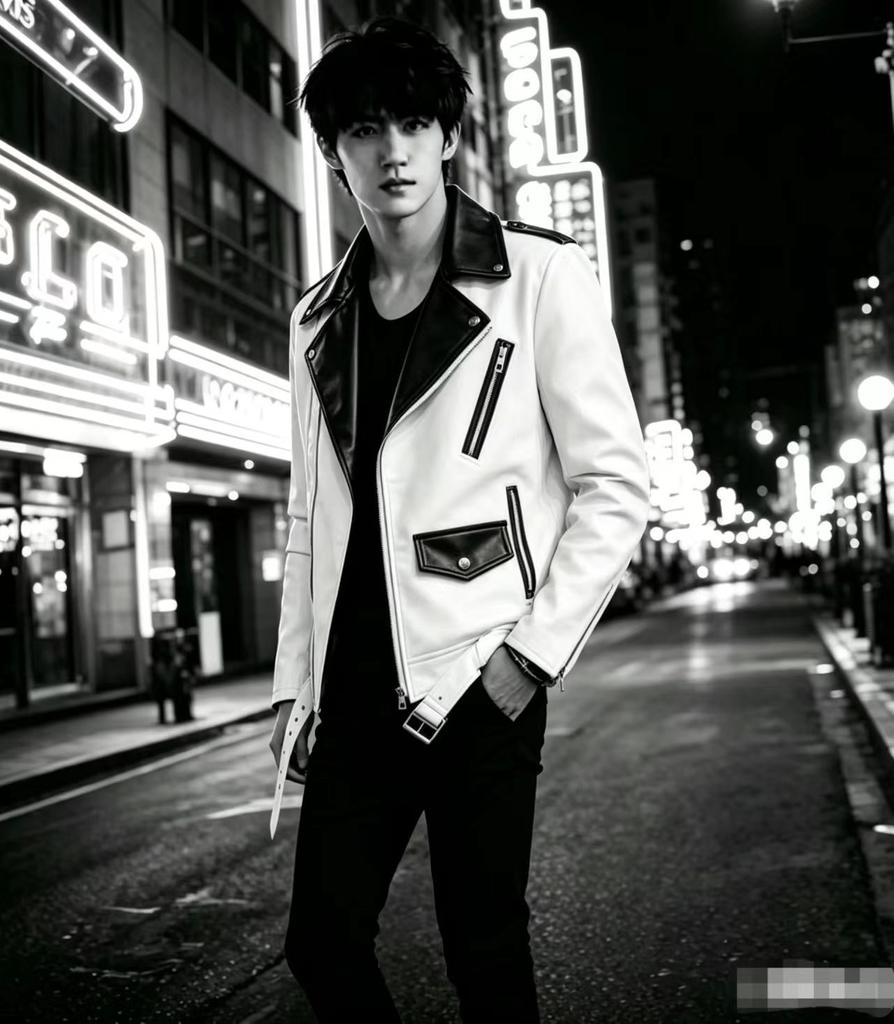 New Spring and Autumn Suit Men's Fashion Leather Jacket Men's Leather Jacket Slim Fit Regular Men's Clothing