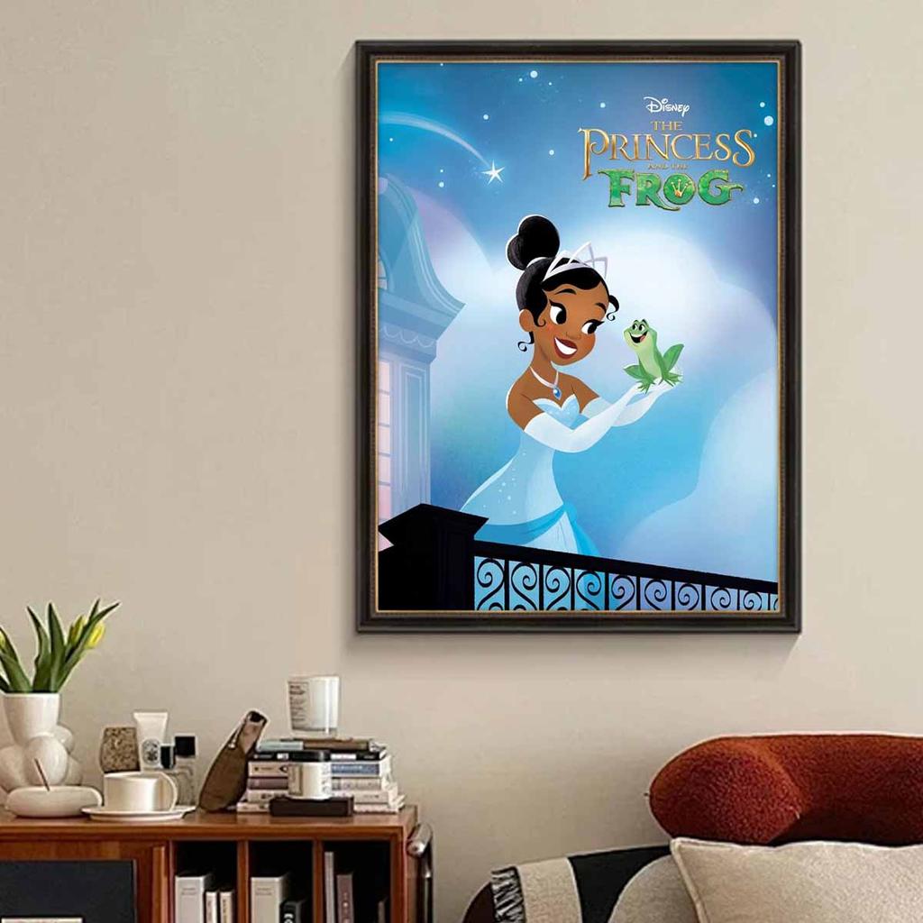 5D Diy Diamond Painting The Frog and The Princess Full Drill Rhinestones Mosaic Embroidery Handmade Products Home Decor Gift