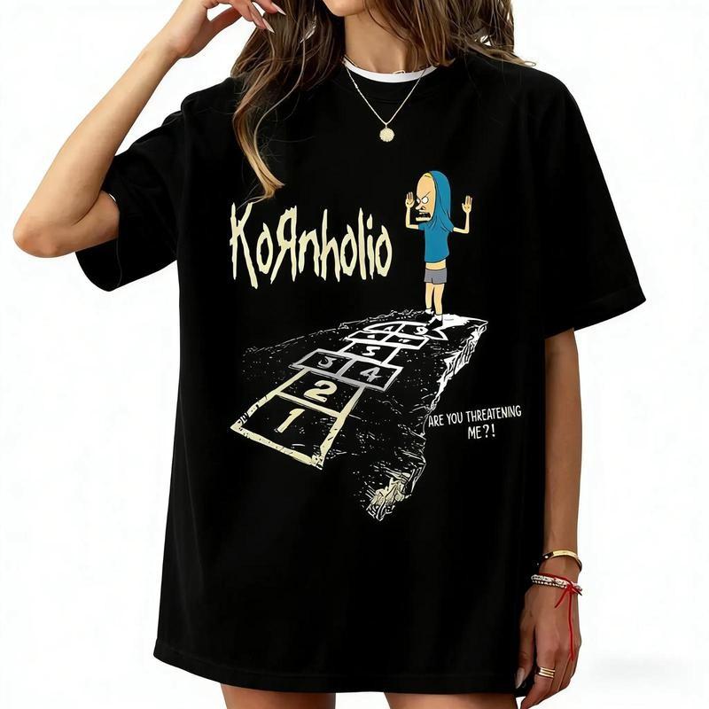 Vintage Kornholio 90s Cartoon Unisex Retro Graphic T-shirt