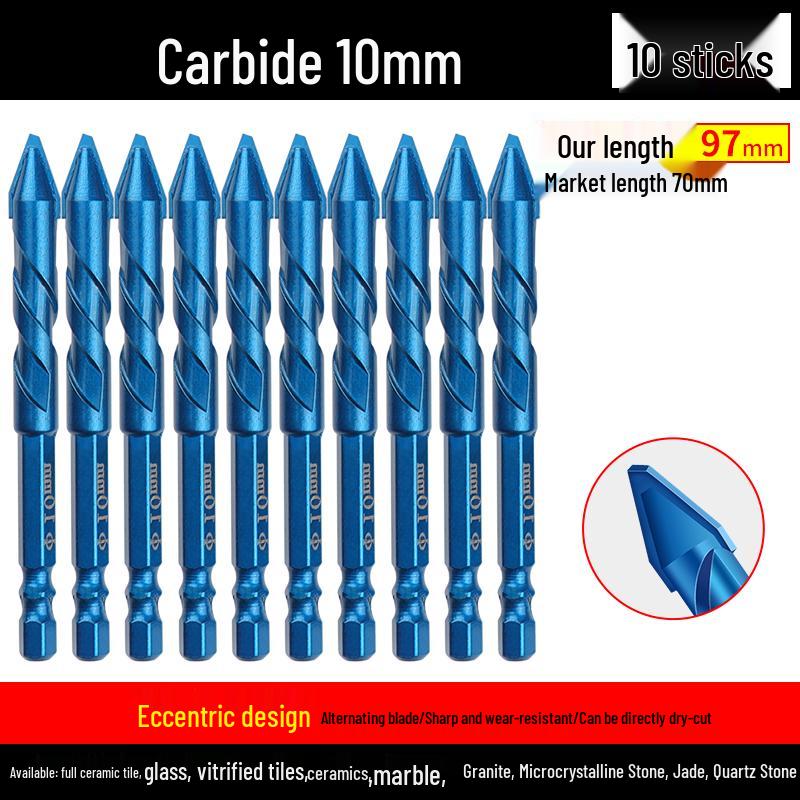 Eccentric Tilting Drill Bit for Marble and Concrete