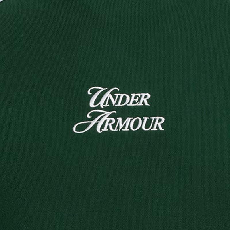 Under Armour Sports Club Fleece Sports Casual Durable Long Sleeve Sweatshirt Men sweatshirt Forest-Green 6005893-301
