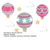 9 Pcs Hot Air Balloons Wall Art Star Cloud Balloons Nursery Wall Decor Boho Wooden Wall Sculpture for Kids Bedroom Playroom