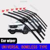 Car Wiper Blades Universal U-type Soft Rubber Boneless Wiper  Durable Reduce Noise Automotive Wiper 16" 18" 19" 21" 22" 24"
