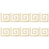 10Pcs 3D Acrylic Wall Decor Acrylic 3D Wall Sticker Stylish Mirror Wall Sticker  DIY Decoration