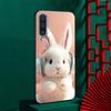 A Cute Rabbit With A Purple Hat Case for Samsung Galaxy A10s A50 A50s A02s A03s A20 A30 A20e A70 A70s A20s A30s A10 Black Cover