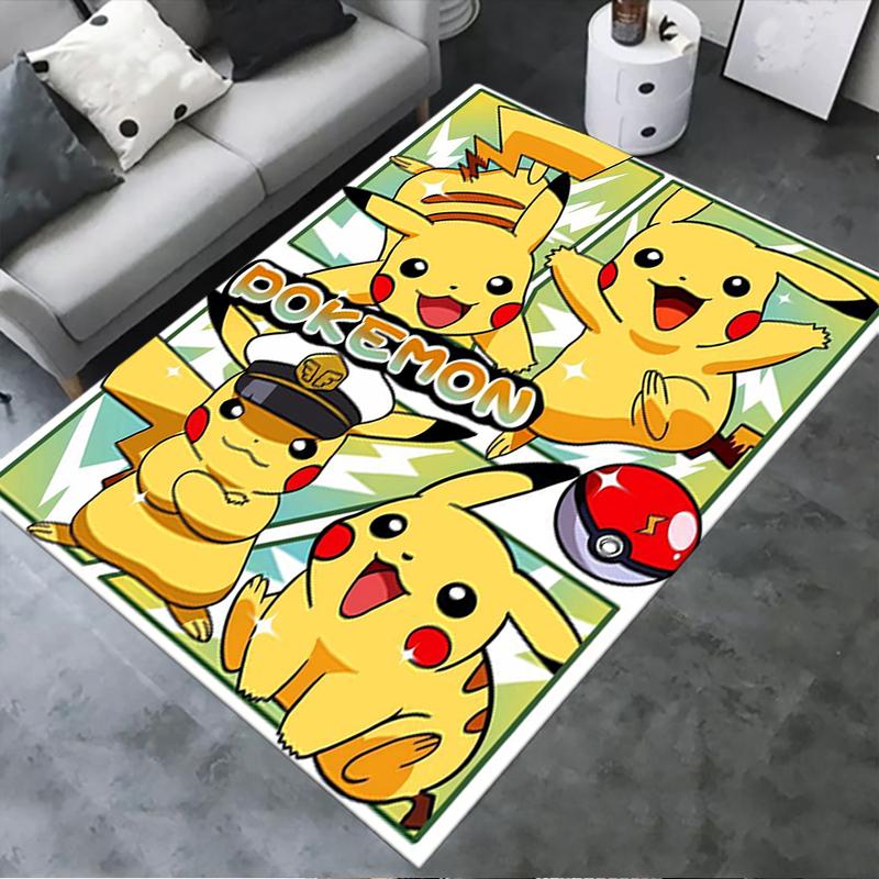 2025 New Pokemon Carpet Rug for Living Room Bedroom Home Sofa Decoration,Kids Play Non-slip Floor Mat76