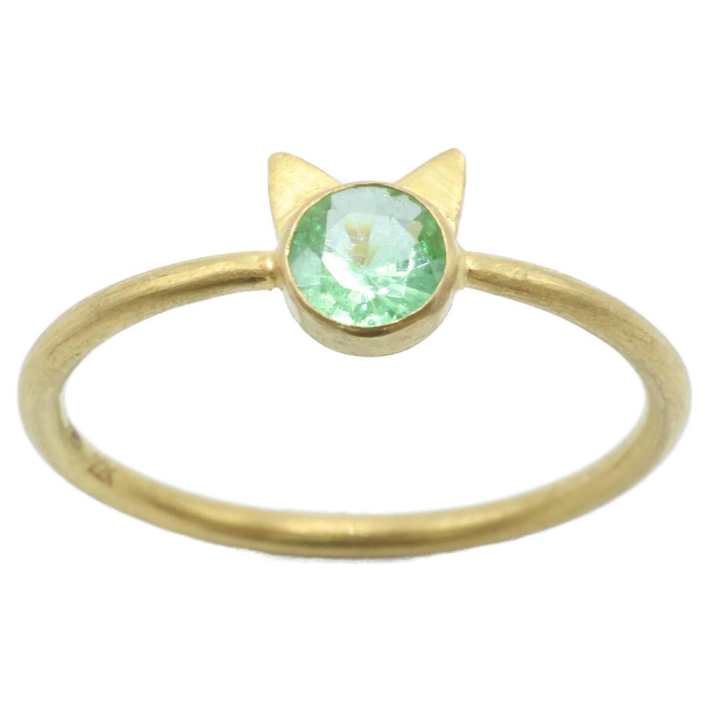 Marie-Helene de Taillac 22KYG 0.21ct Peridot Little Cat Ring ring Yellow GoldUsed