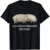 Broer Mag Ik Wat Haver Hebben Klassiek Dank Meme Paar Varkens T-shirt Grappige Zomer Heren Dames Tops T-shirts Streetwear Casual