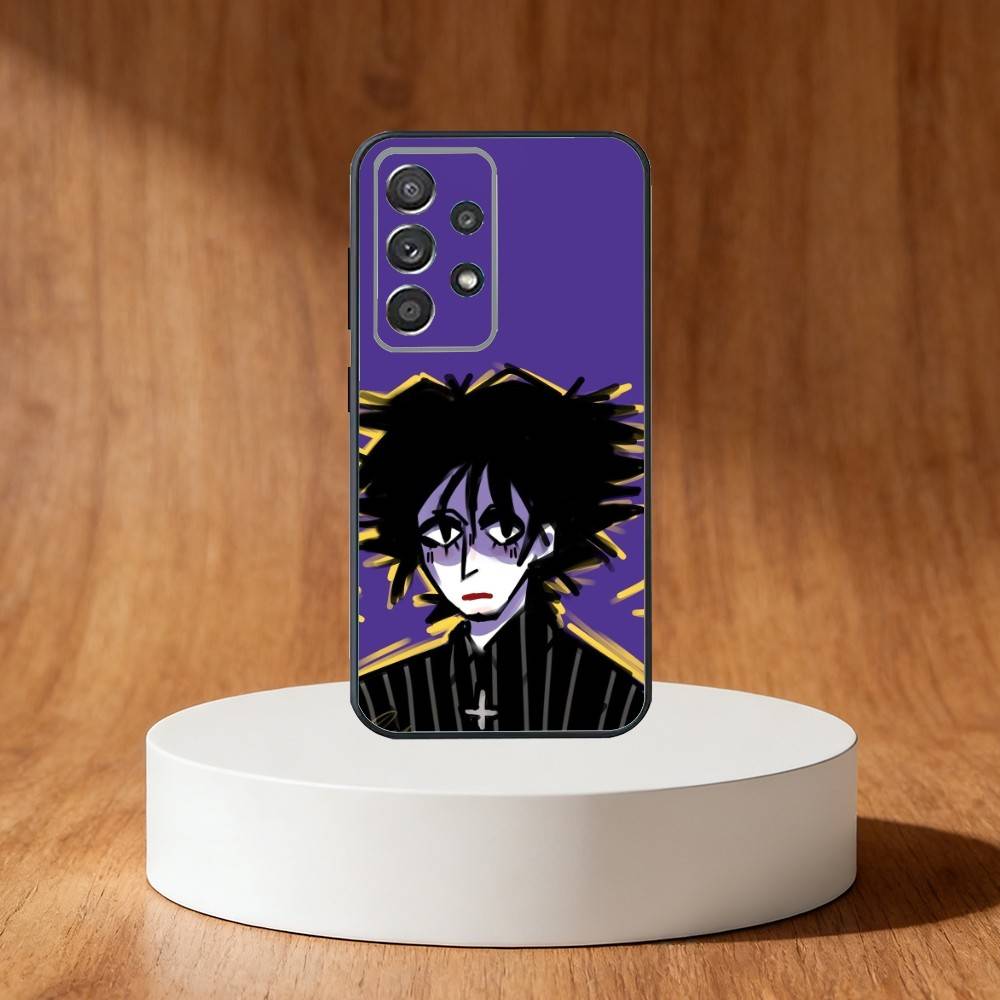 The cure Robert S-Smith Phone Case For Samsung S25,S24,S21,S22,S23,S30,Ultra,S20,Plus,Fe,Note,10,9,5G Black Cover