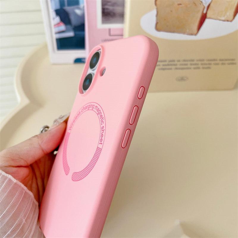 Luxusní barevné pouzdro pro bezdrátové nabíjení Magsafe pro iPhone 16 14 13 11 12 15 Pro Max Plus Shockproof Armor Bumper Bumper Soft Cover