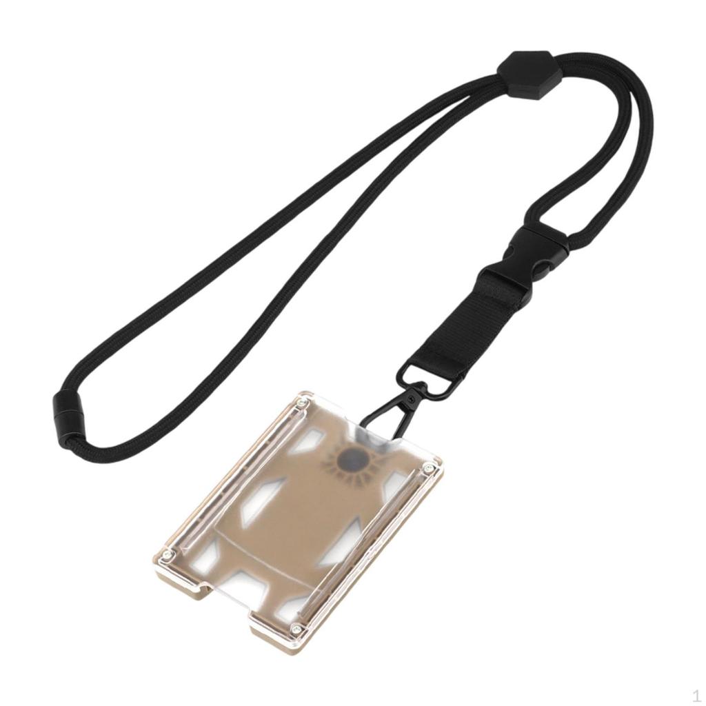 Badge Holder Hanging Card with Heavy Duty Breakaway Lanyard Protective Cover Work