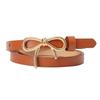 Bow Detail Women Bowknot Buckle Belt Adjustable Thin Belt  for Trending Accessory