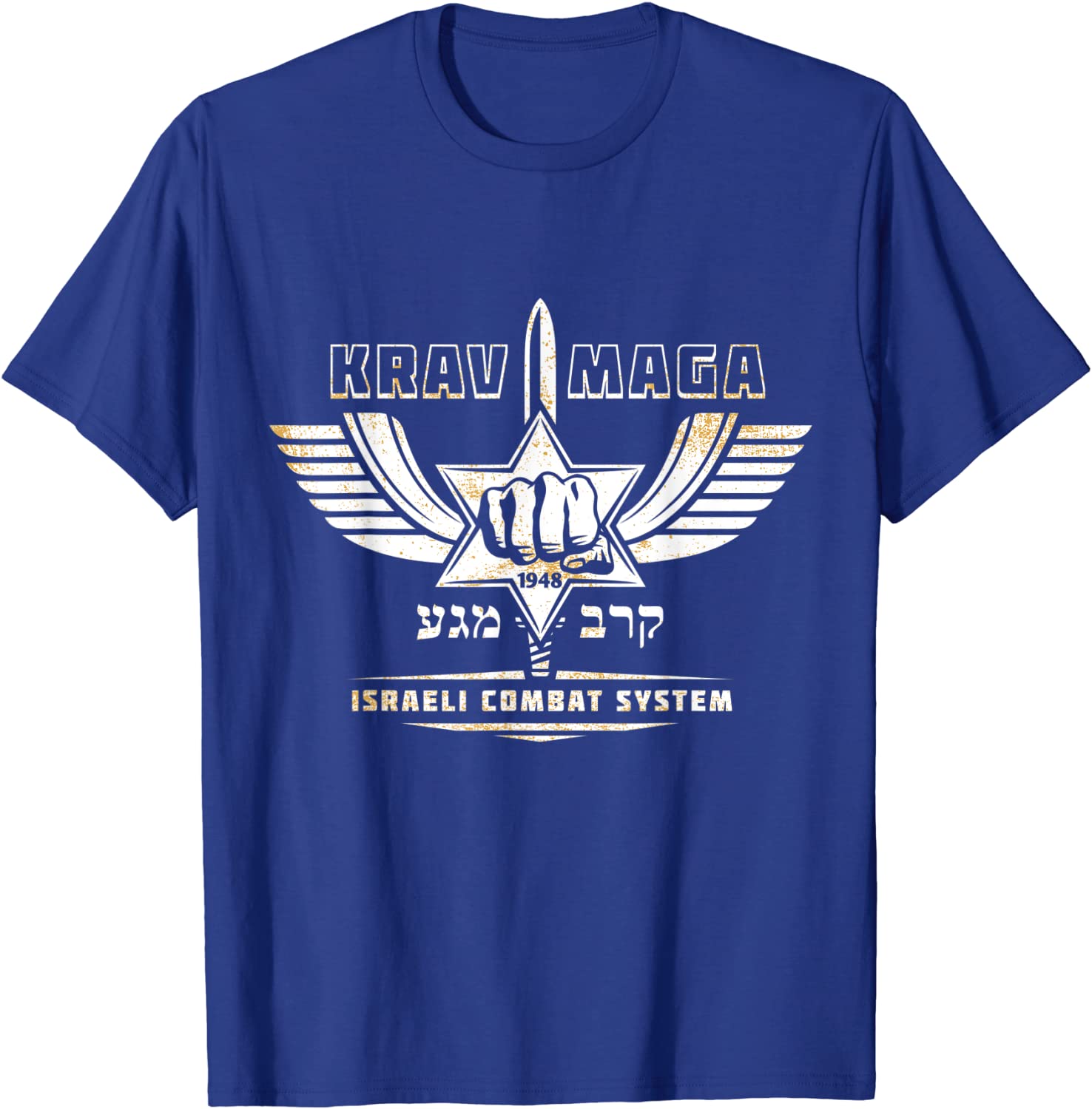 Star of David Hebrew Krav Maga Symbol T Shirt High Quality Cotton Loose Large Sizes Breathable Top Casual Tshirt New S3XL S
