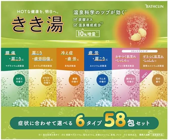 

Kikiyu Bath Clean Соли для ванны, набор из 6 видов, 58 пакетов