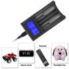 SEIVI PC Black Portable Travel LCD Smart Display USB Double Slot Charging Battery Charger for Ni MH