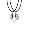 Couple Necklace Clavicle Chain Women Devil Protects Angel Devil 1 Pair Lovers Necklace for Women Men Fashion Jewelry