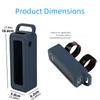 Portable Silicone Cover With Carrying Handle And Nonslip Bands For 27650mAh Mobile Power Protections Sleeve