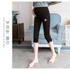 Maternity leggings summer thin seven-point pants loose large size pregnancy support shorts nine-point pants summer small women
