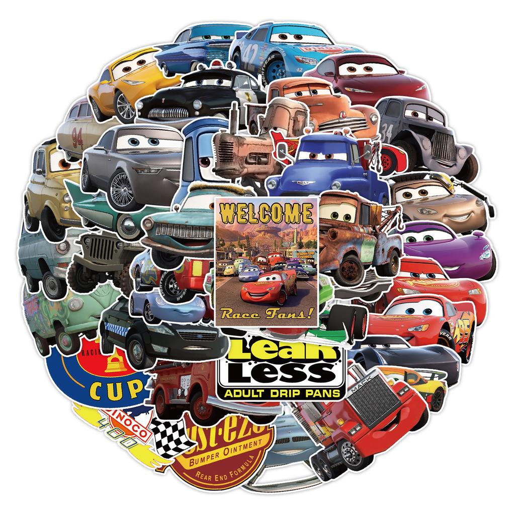 50 Cartoon Car Stickers Computer Mobile Phone Water Cup Decoration Stickers Waterproof Creative Children DIY Stickers