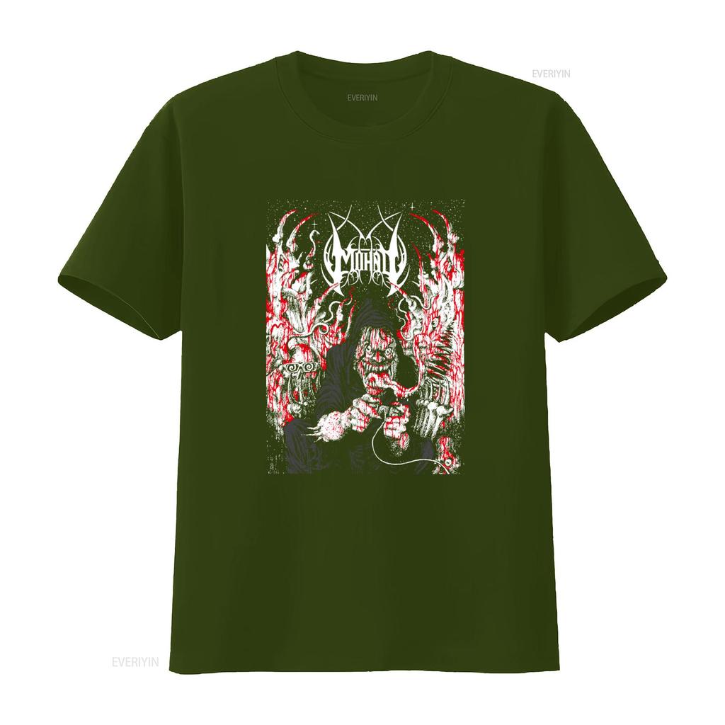 MONAD DRUID T Shirt XXL Navy Blue Breakcore Grindcore Gabber Death Metal IDM Gothic Horror Print Vintage Washed Stylish
