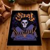 Dark Gothic Skeleton Bishop Rectangular Rug Soft Nonslip Carpet For Hallway Doorway Kitchen Home Decor Great Holiday Gift