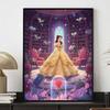 Disney Diamond Paint Art Kit Belle Beauty and the Beast Princess Library Rose Mosaic Painting Diamond Art Home Room Decor Gift