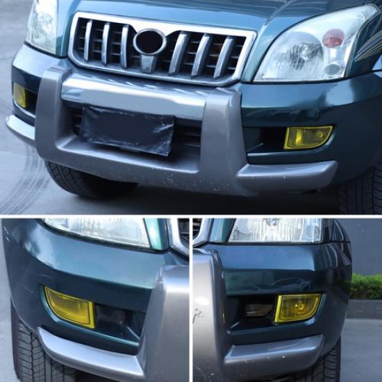 Yellow Front Fog Light Tint Vinyl Overlay Sticker For Toyota Prado LC120 2003-09