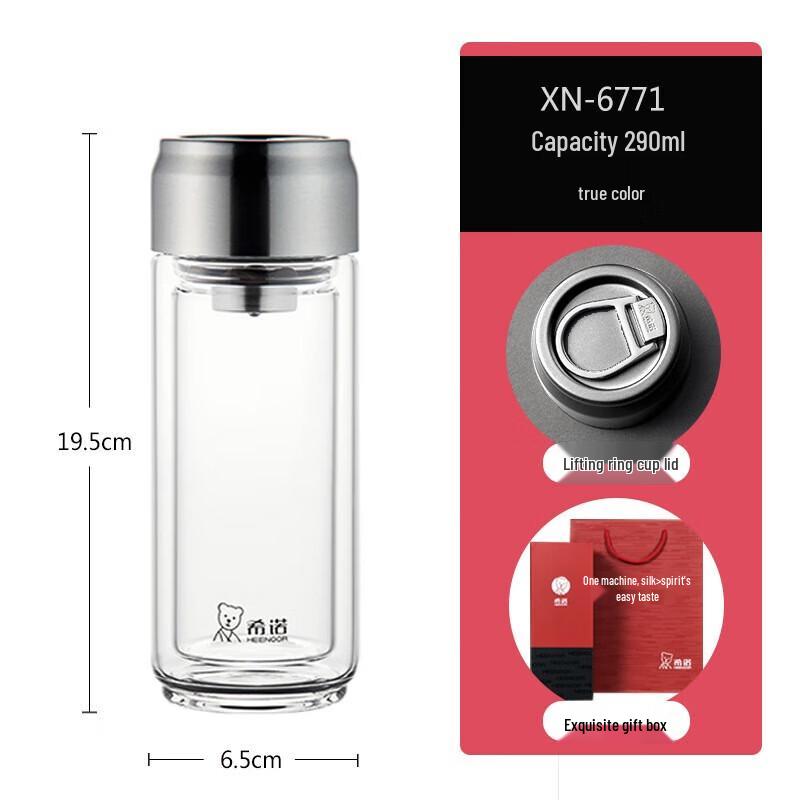 XINUO Double Wall Glass Cup