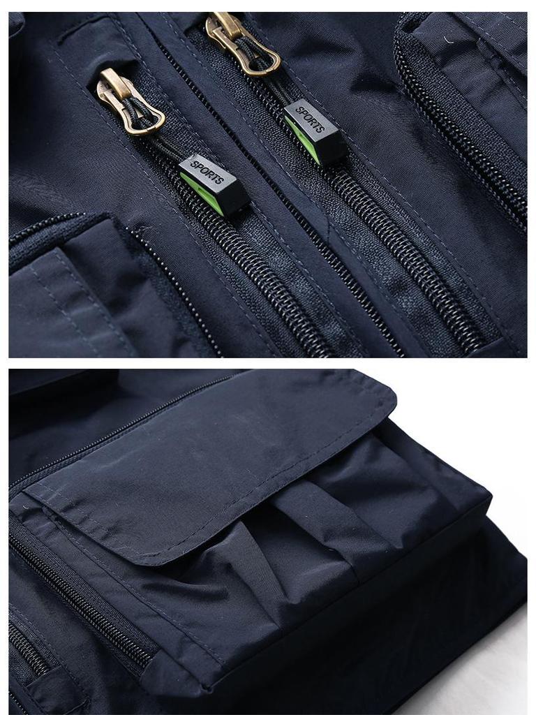 Men's Quick-Dry Mesh Multi-Pocket Plus Size Fishing Photography Vest