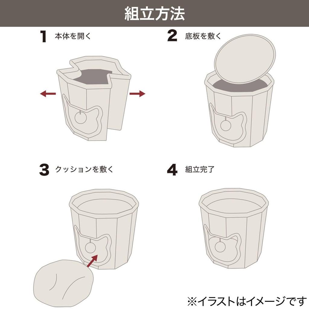 Nitori Folding Pet House, Small, Light Gray, PHDH25, 2113300019141