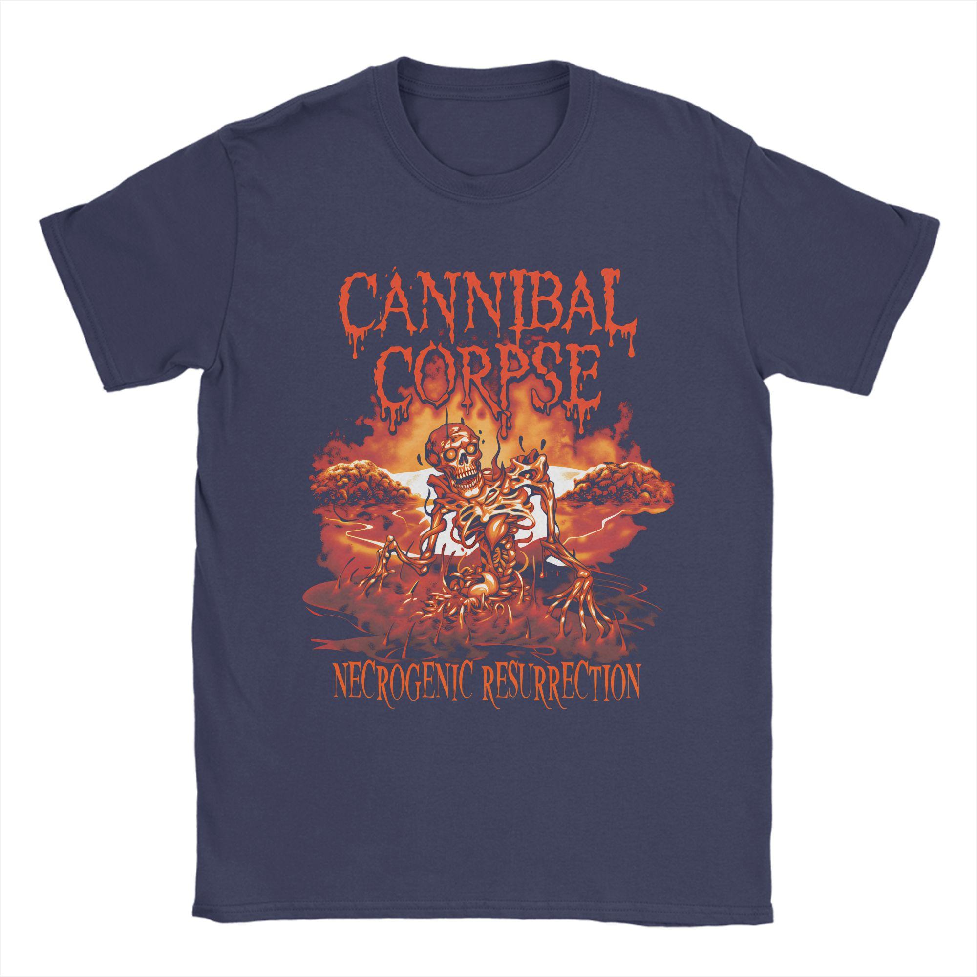 

Cannibal Corpse Ressurection Cotton TShirt For Man Summer Classic T Shirts Crew Neck Hipster Tee Shirt Big Size Pattern Tops 4XL