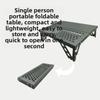 Mesa plegable portátil para camping senderismo picnic mesa de exterior ligera de metal