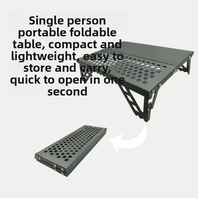 Mesa plegable portátil para camping senderismo picnic mesa de exterior ligera de metal