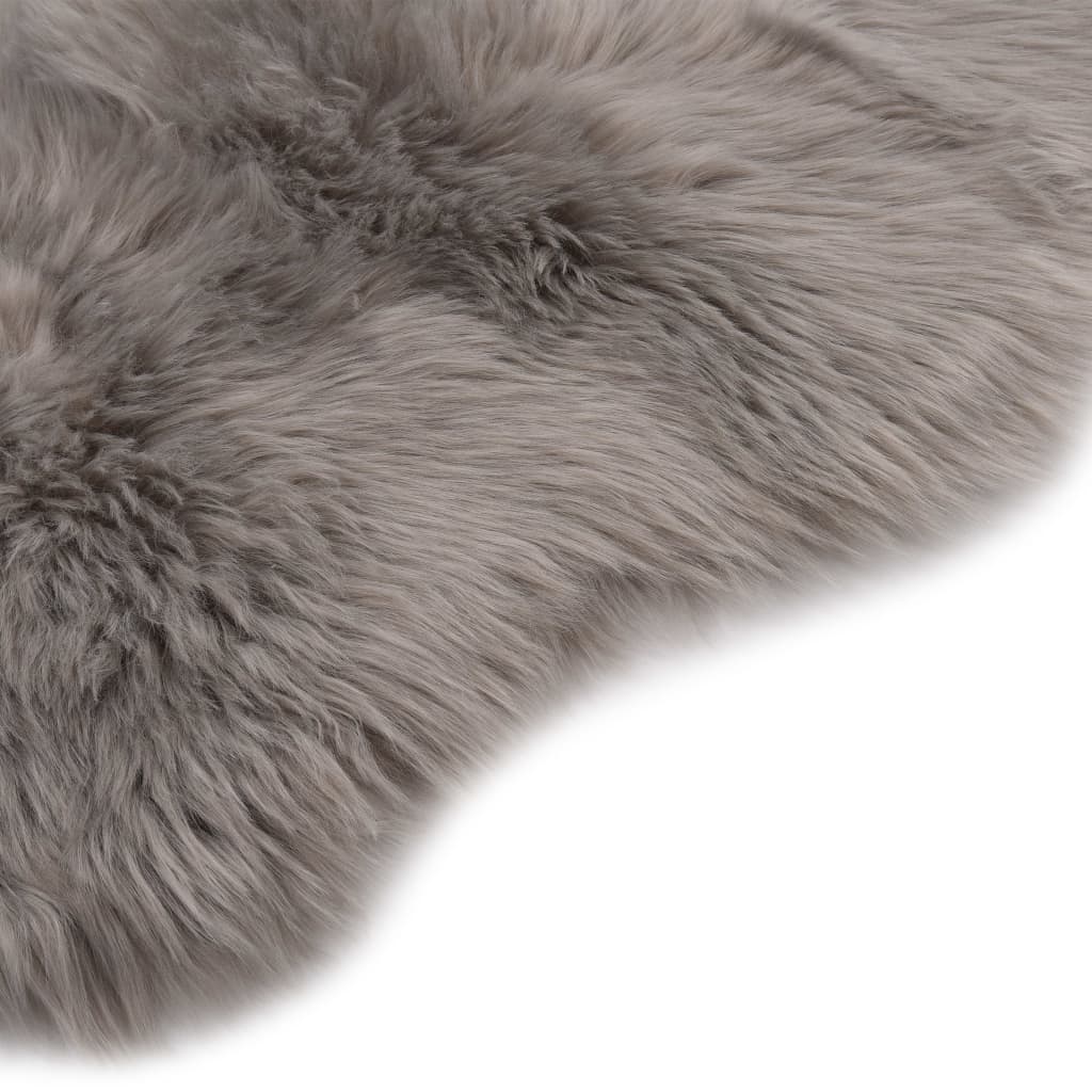 Rug 60x90 cm Artificial Sheepskin Light Grey