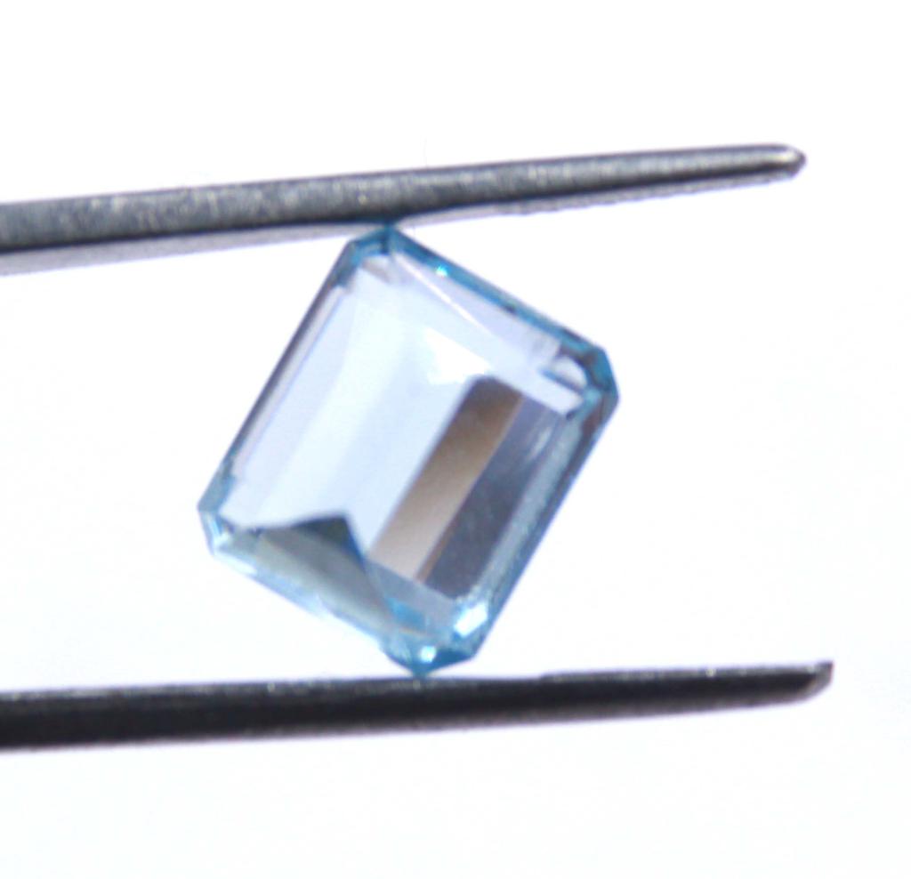 6.65 Carat Attractive Offer Sky Blue Aquamarine Brazil Emerald Shape Certified Gemstone SN119