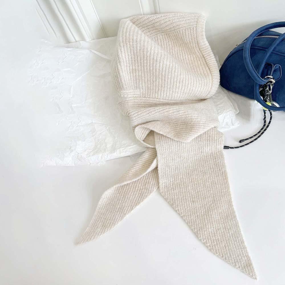 Soft Neck Collar Beanies Cap Triangular Winter Neckerchief Hat Versatile Knitted Hooded Cap  Warmer