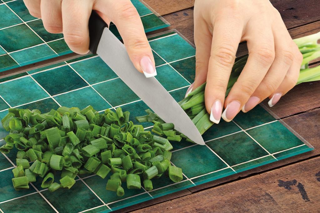 SZKLANA PŁYTA OCHRONNA DO KUCHNI 2x35x52 ZIELONA