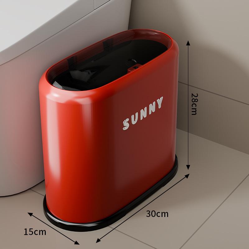 New Dopamine Press-Type Multifunctional Trash Can for Bathroom and Living Room