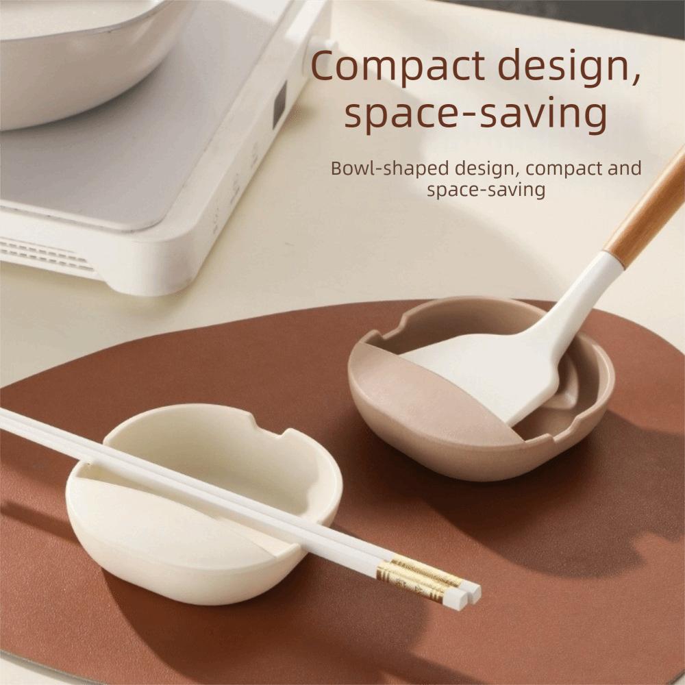 Heat-Resistant Spatula Holder Non-slip Soup Spoon Rack Fruits Bowl Chopstick Rest  Dinning Table
