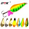 FTK 1PC 8 Farben Löffel Fischerei Köder 21g/27g/35g Mit Drillinge Bass CrankBait löffel Kurbel Köder