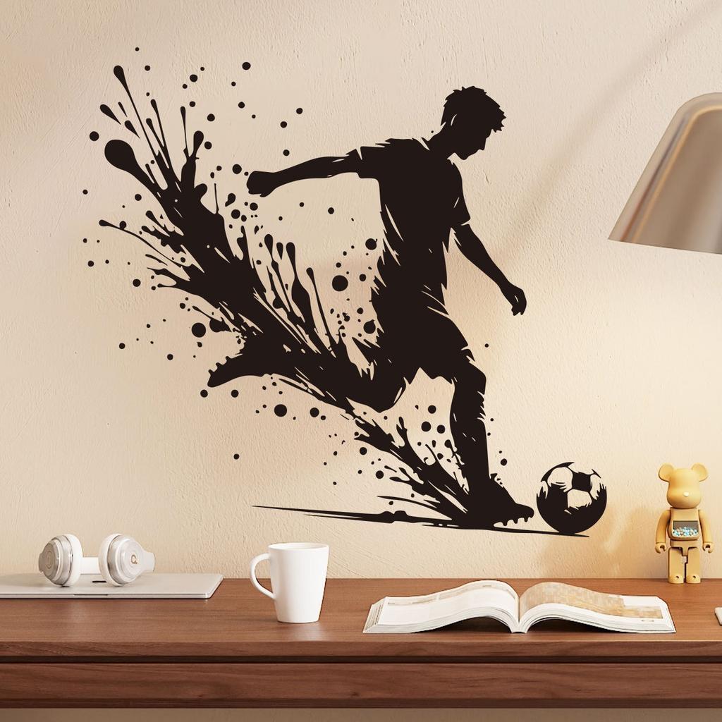 2026 World Cup Football Soccer Wall Sticker for Boys Self-Adhesive Removable Kids Room Bedroom Fan Sports Decor